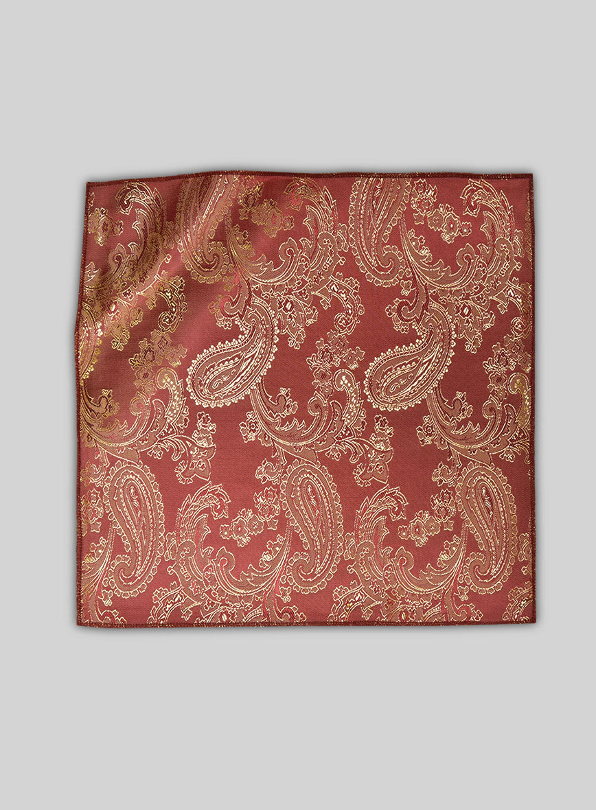 Paisley Pocket Square - Lux Gold - StudioSuits