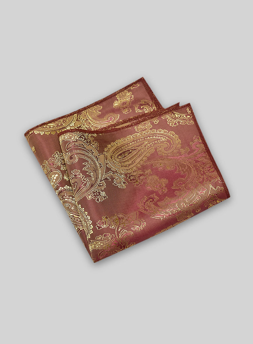 Paisley Pocket Square - Lux Gold - StudioSuits