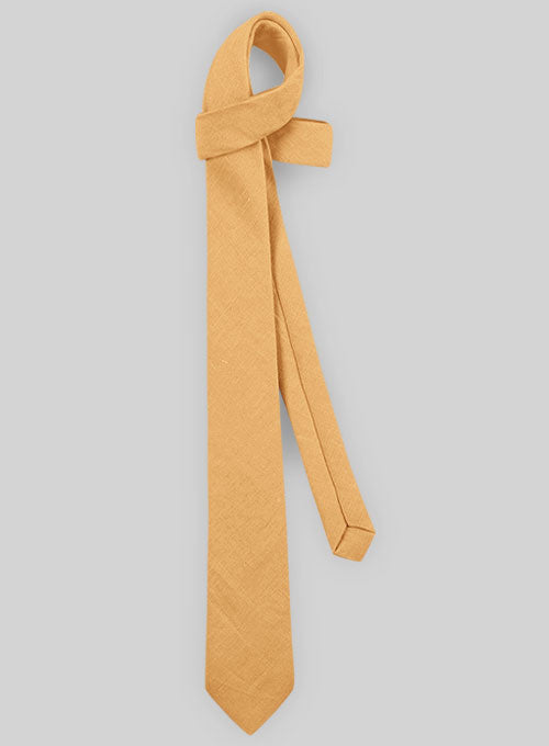 Linen Tie - Pure Pale Orange - StudioSuits
