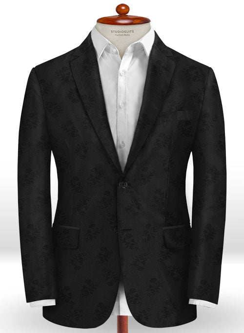 Paole Black Wool Suit - StudioSuits