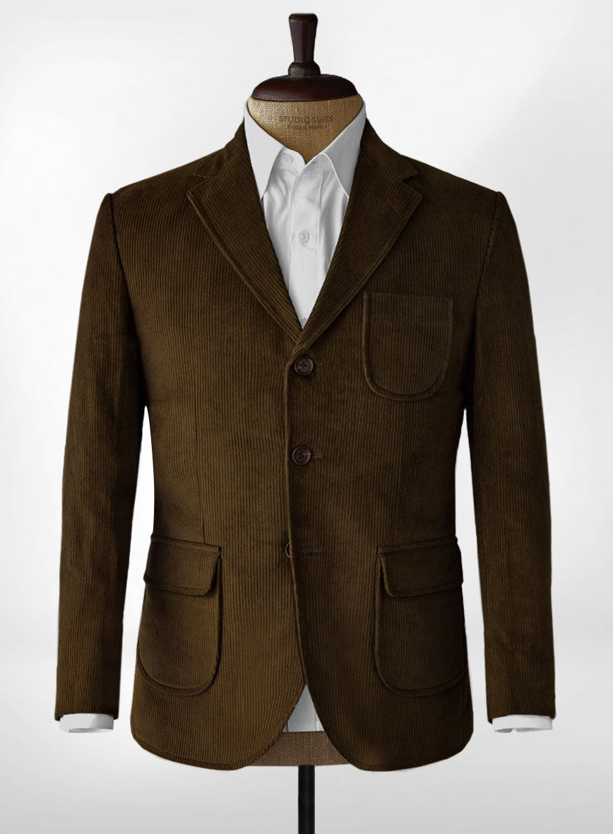 Patch Pockets Corduroy Jacket - StudioSuits