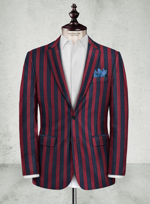 Percy Stripes Wool Jacket - StudioSuits