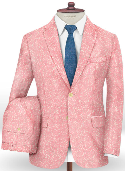 Perlo Pink Wool Suit - StudioSuits
