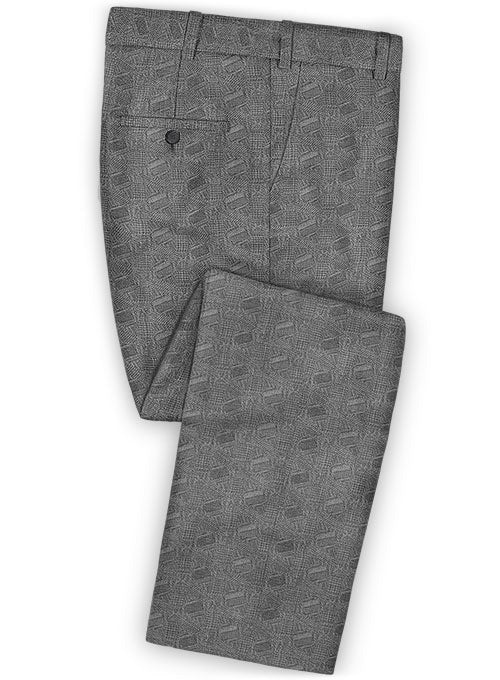 Pieri Gray Wool Pants - StudioSuits