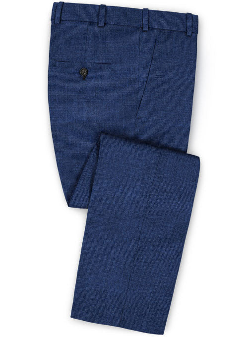 Pinhead Wool Royal Blue Pants - StudioSuits