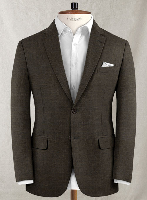 Pinhead Wool Brown Suit - StudioSuits