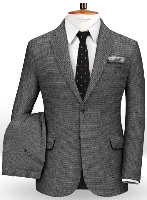 Pinhead Wool Gray Suit - StudioSuits