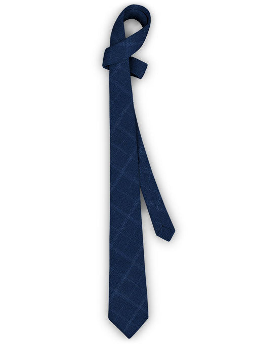 Tweed Tie - Pisa Blue Feather Tweed - StudioSuits