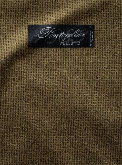 Pontoglio Brown Velvet Pants - StudioSuits