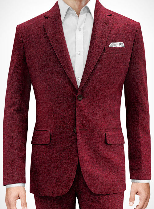 Port Wine Tweed Jacket - Special Offer - StudioSuits