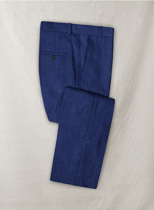 Powder Blue Pure Linen Suit - StudioSuits