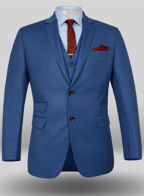 Power Blue Wool Suit – StudioSuits