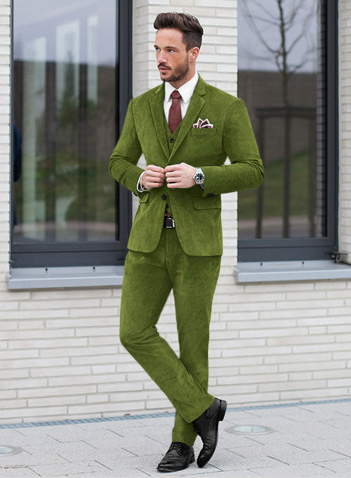Princely Green Velvet Suit – StudioSuits