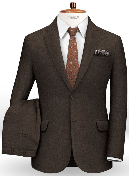 Prince Wool Brown Suit - StudioSuits