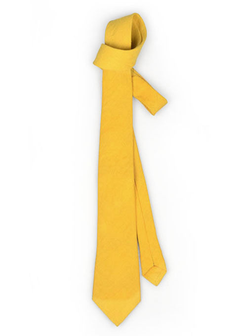 Linen Tie - Pure Orchid Yellow - StudioSuits