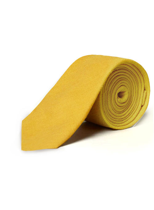 Linen Tie - Pure Orchid Yellow - StudioSuits