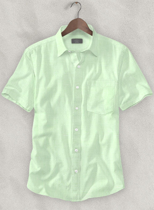Pure Ocean Green Linen Shirt