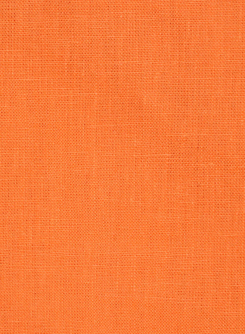 Pure Neon Orange Linen Jacket - StudioSuits