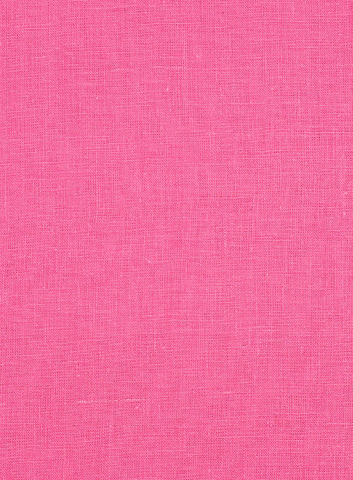 Pure Neon Pink Linen Pants - StudioSuits