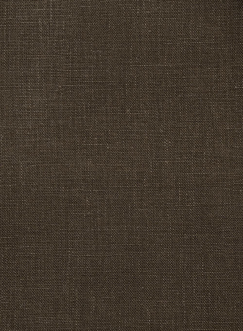 Pure Rich Brown Linen Jacket - StudioSuits