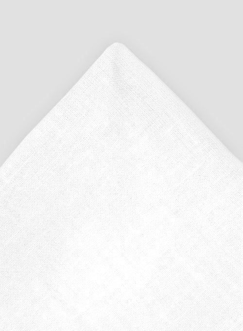 Linen Pocket Square - Pure White – StudioSuits