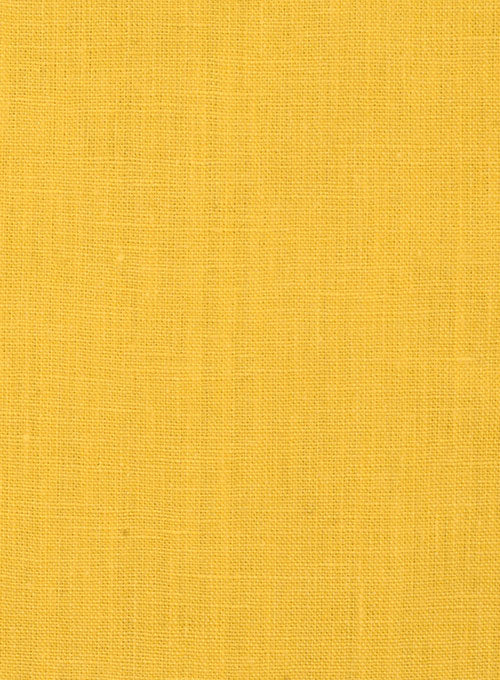 Pure Orchid Yellow Linen Jacket - StudioSuits