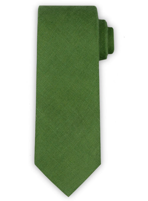 Linen Tie - Pure Zod Green - StudioSuits