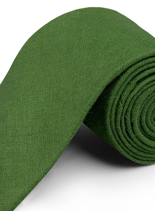 Linen Tie - Pure Zod Green - StudioSuits