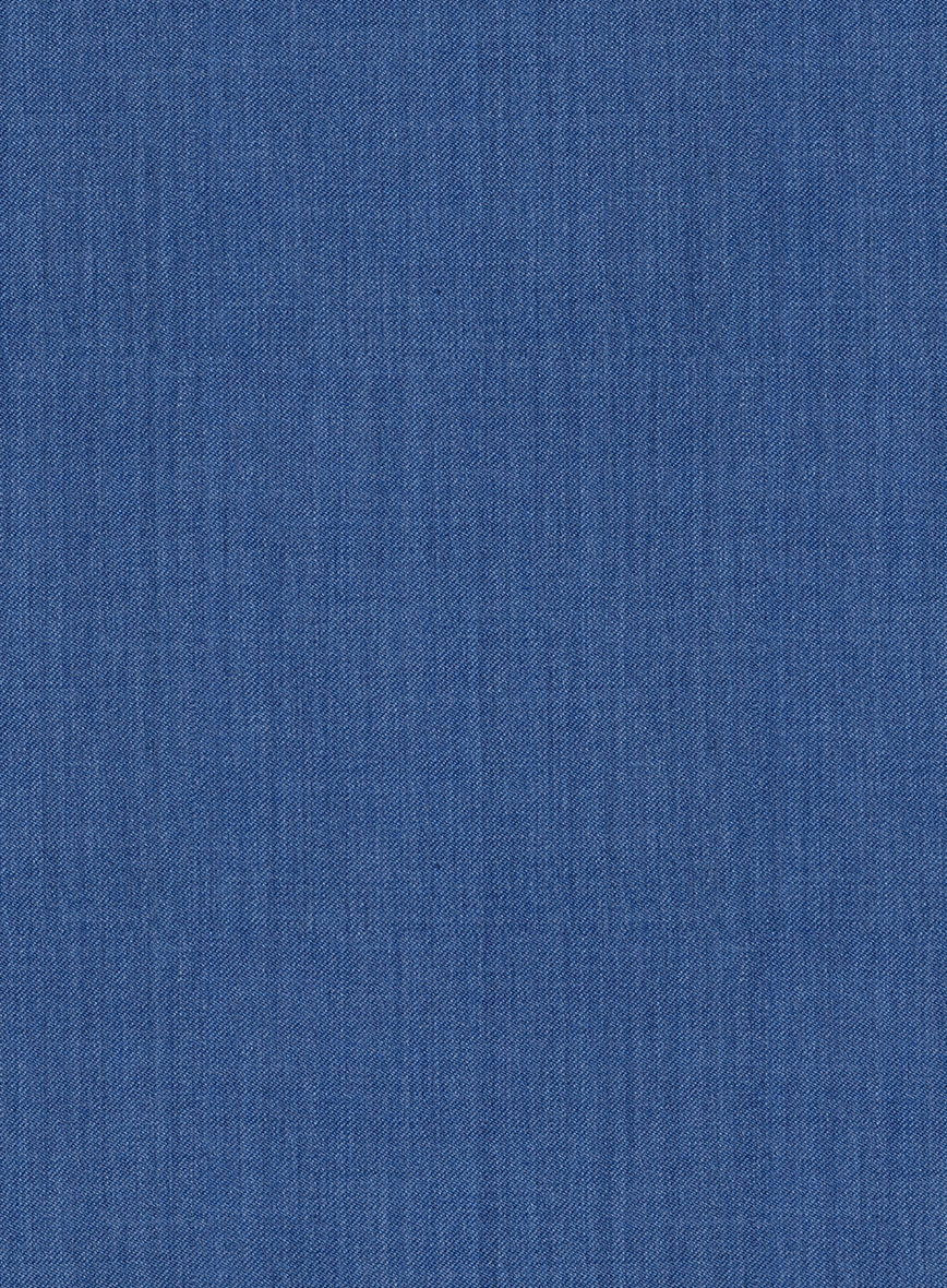Reda Artic Blue Wool Pants - StudioSuits