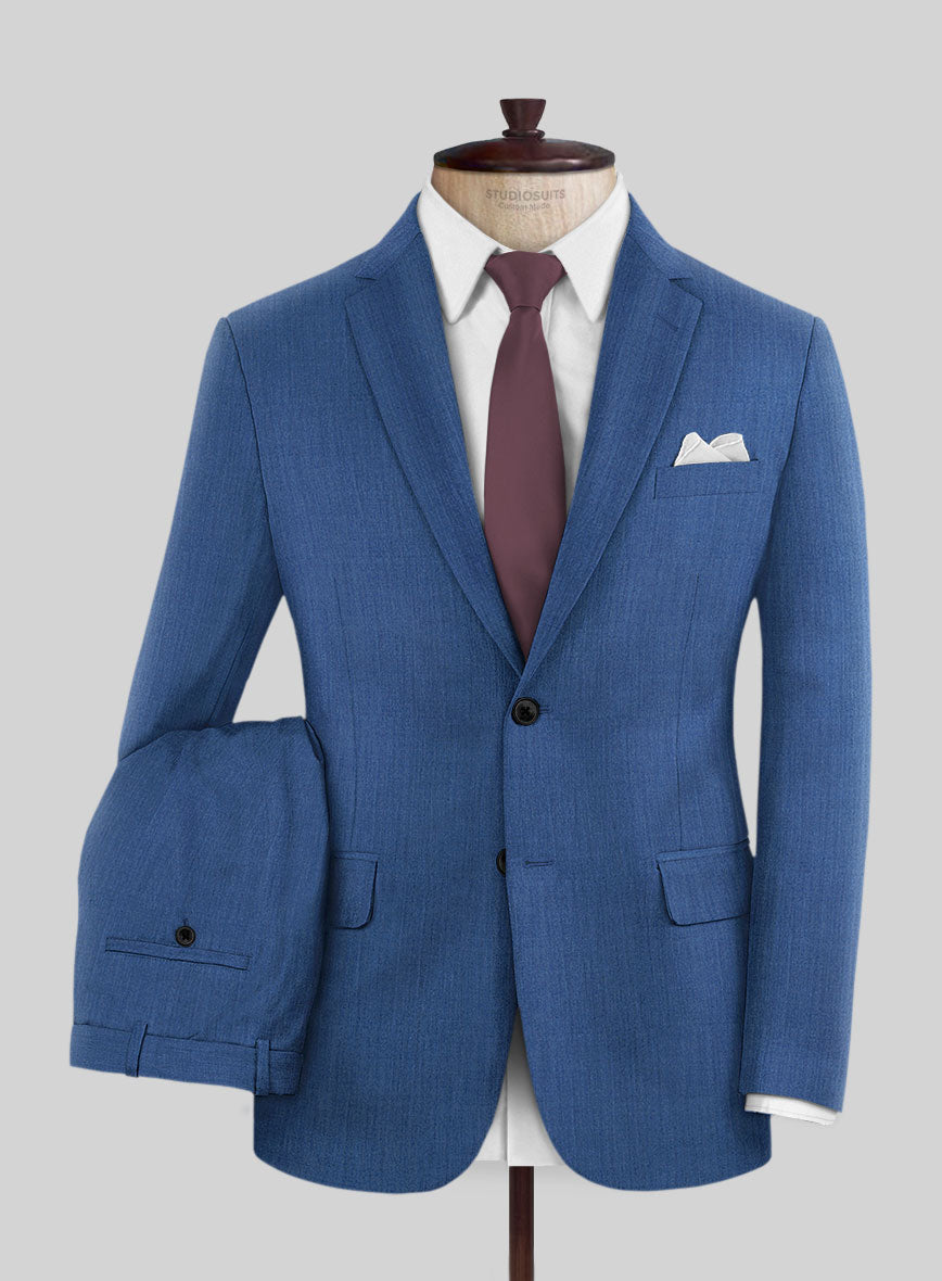 Reda Artic Blue Wool Suit - StudioSuits