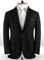 Reda Black Pure Wool Jacket - StudioSuits