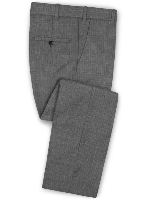 Reda Bragio Gray Wool Pants - StudioSuits