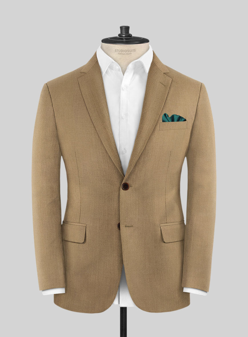 Reda British Khaki Wool Suit - StudioSuits