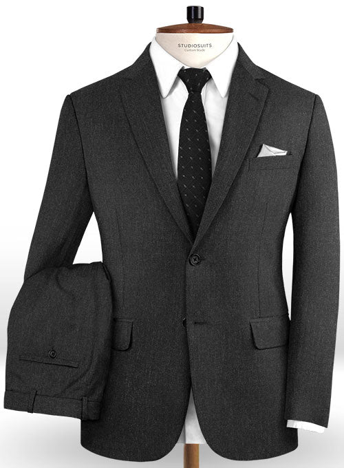 Reda Charcoal Pure Wool Suit - StudioSuits