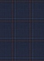 Reda Cinder Blue Checks Wool Suit - StudioSuits