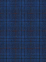 Reda Cobalt Blue Checks Wool Suit - StudioSuits