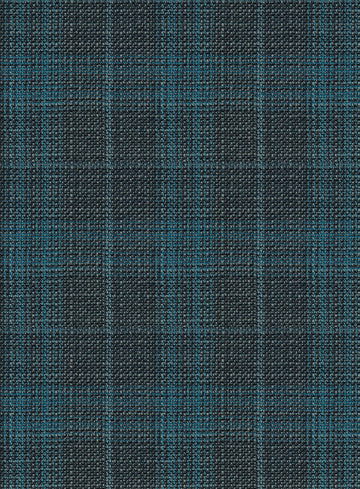 Reda Cyan Green Checks Wool Jacket - StudioSuits