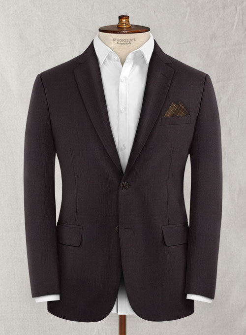 Reda Dark Wine Wool Jacket - StudioSuits
