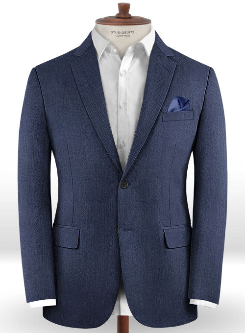 Reda Denim Blue Wool Suit - StudioSuits