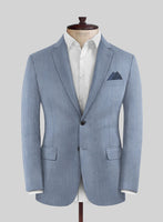 Reda Denim Light Blue Wool Suit - StudioSuits