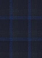 Reda Diesel Blue Checks Wool Suit - StudioSuits