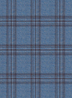 Reda Dusk Blue Checks Wool Jacket - StudioSuits
