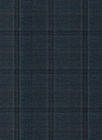 Reda Firefly Blue Checks Wool Jacket - StudioSuits
