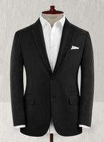 Reda Flannel Black Wool Jacket - StudioSuits