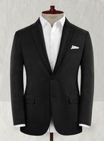 Reda Flannel Black Wool Suit - StudioSuits