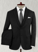 Reda Flannel Black Wool Suit - StudioSuits