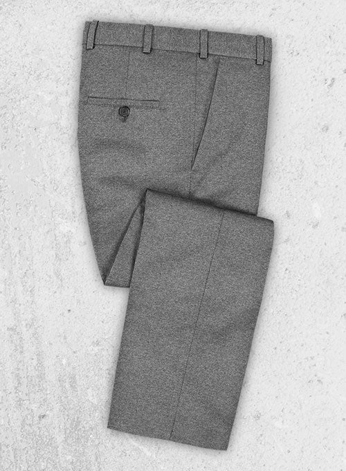 Reda Flannel Gray Wool Suit - StudioSuits