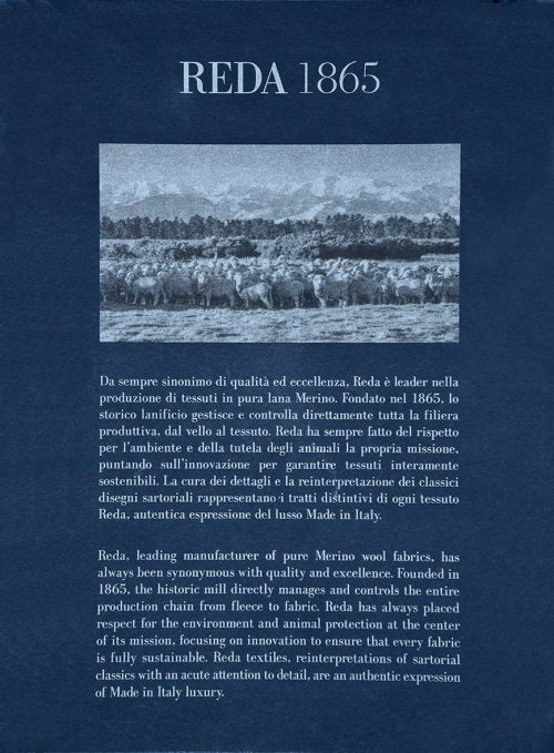 Reda Flannel Mont Blue Wool Jacket - StudioSuits