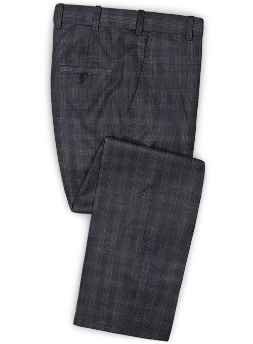 Reda Gelco Brown Wool Pants - StudioSuits