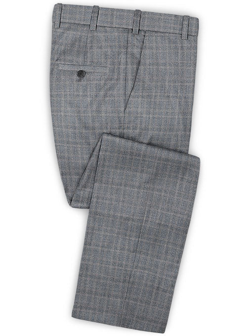 Reda Gorte Gray Wool Pants - StudioSuits